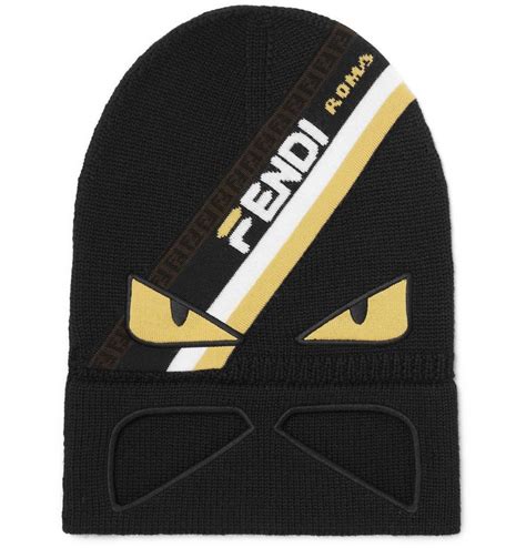 fendi bag bugs beanie hat|fendi beanie hat eyes.